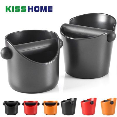 13x13x13cm Mini Coffee Tamper Knock Box ABS Deep Bent Design