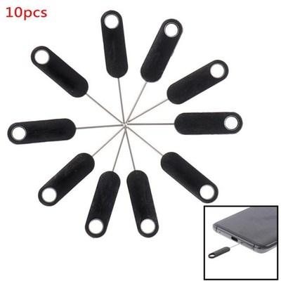 10Pcs Universal SIM Card Tray Pin Ejecting Removal Needle Op