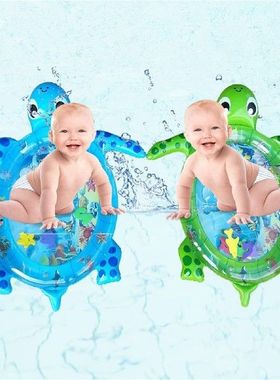 Hot Baby Inflatable Patted Pad Time Water Mat Sea Turtle