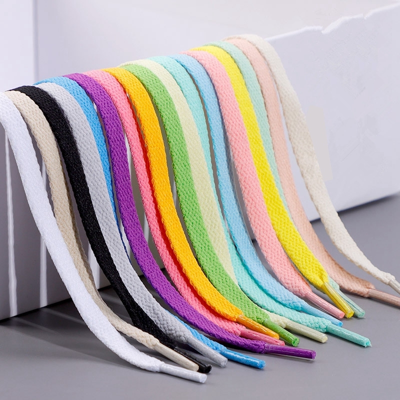 1Pair Flat Shoelaces for Sneakers 36colors Fabric Shoe laces