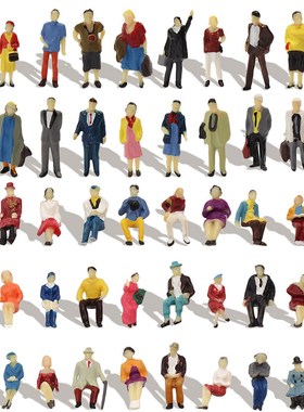 40-100pcs HO Scale Seated Standing People 187 Figures Passe