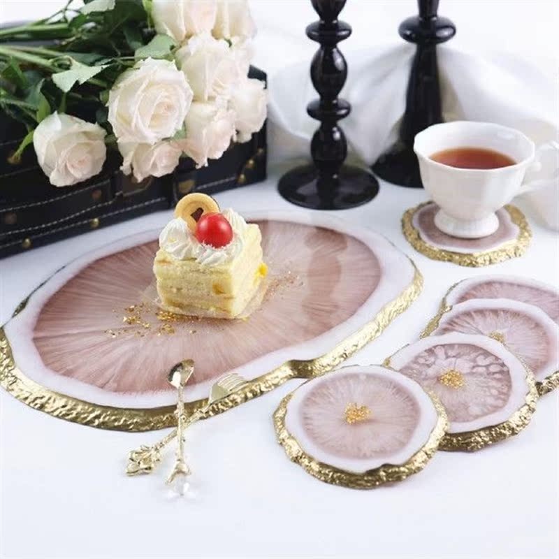 Irregular Tray Mirror Silicone Mold Diy Oval Jewelry