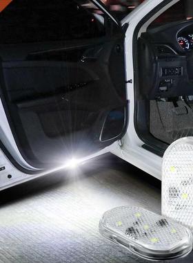 4Pcs Led Car Interior Courtesy Door Light USB Charging Wirel