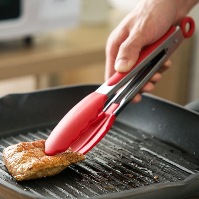 Silicon fried steak stainless steel food clips, high-tempera