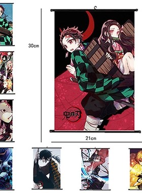 2020 Poster Wall Scroll Blade Of Demon Destruction Slayer G