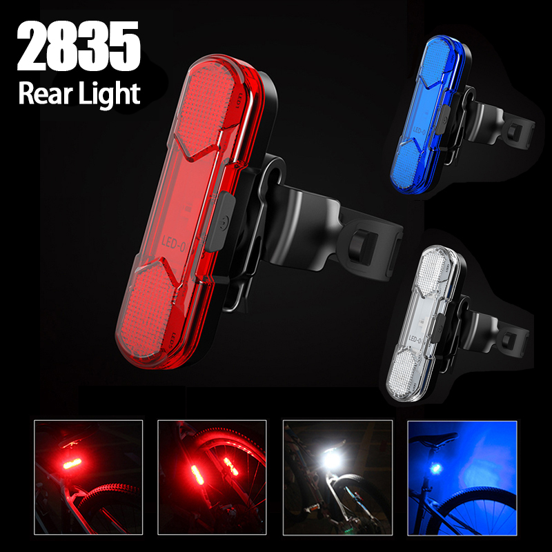 4 Modes Bicycle Rear Light 30 Lumens USB Rechargeable
