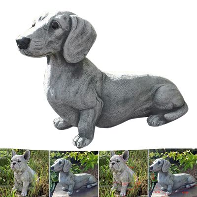 Dachshund Statue Garden Decor Resin Crafts Dog Lover Gift