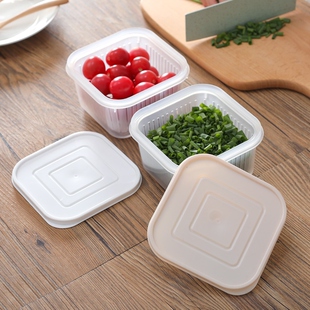 A kitchen box with a tarpaulin storage box for fruit and veg