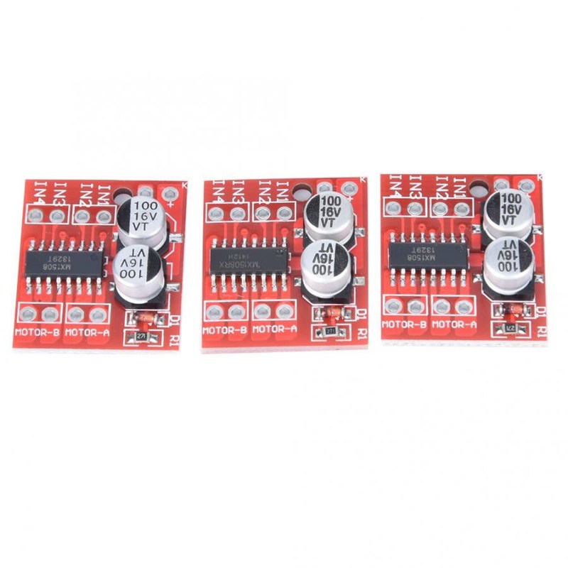 3pcs 1.5A 2-Way DC Motor Driver Module PWM Speed Regulation
