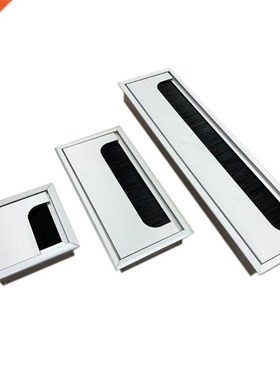 Aluminium Square Rectangle Desk Computer Wire Cable Outlet I