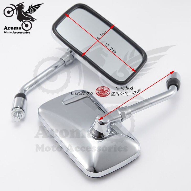 new chrome motorbike side rror parts scooter rear view r