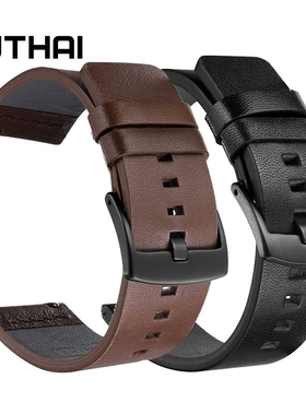 UTHAI Genuine Leather Watch band Strap for Samsung Galaxy W