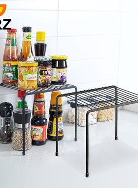 Kitchen Cabinet Desk Storage Rack Metal Table Organizer Spa