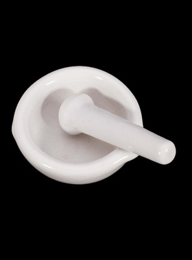 Porcelain Mortar And Pestle Set, Handcrafted Ceramic Herb Sp