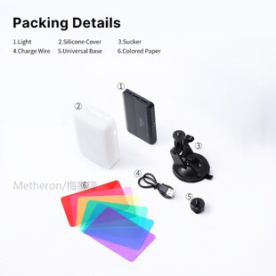 Video Conference Lighting Kit 3200K-6500K Mini LED Video Lig