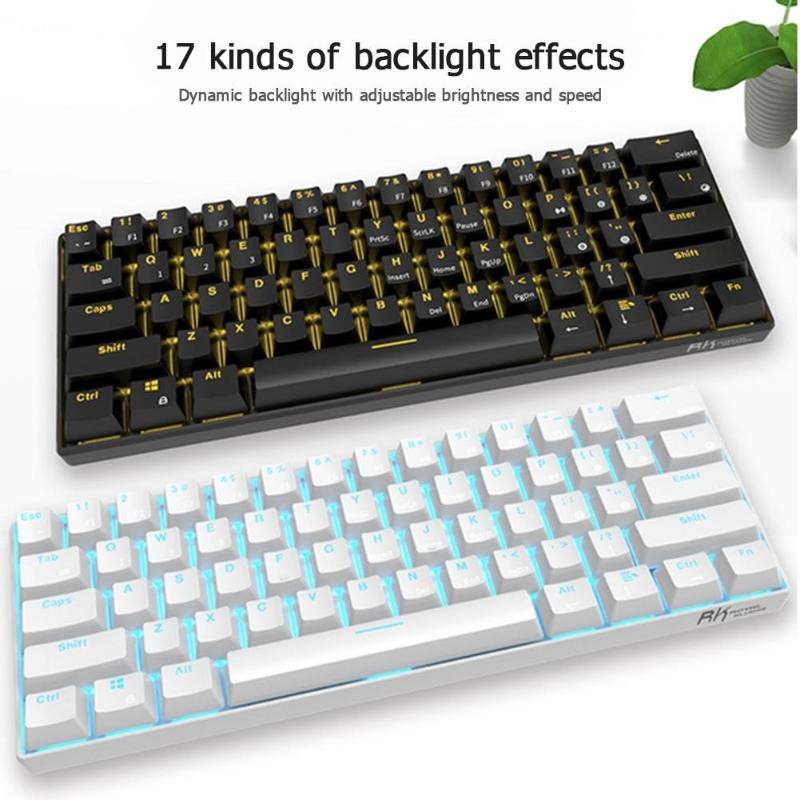 RK61 Wireless  Mechanical Gaming Keyboards Slim 61 Keys Sing