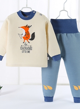 baby underwear set kids thermal underwear cotton warm thick
