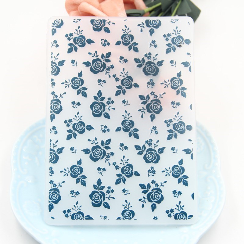 KLJUYP Flowers Plastic Embossing Folders for DIY Scrapbookin
