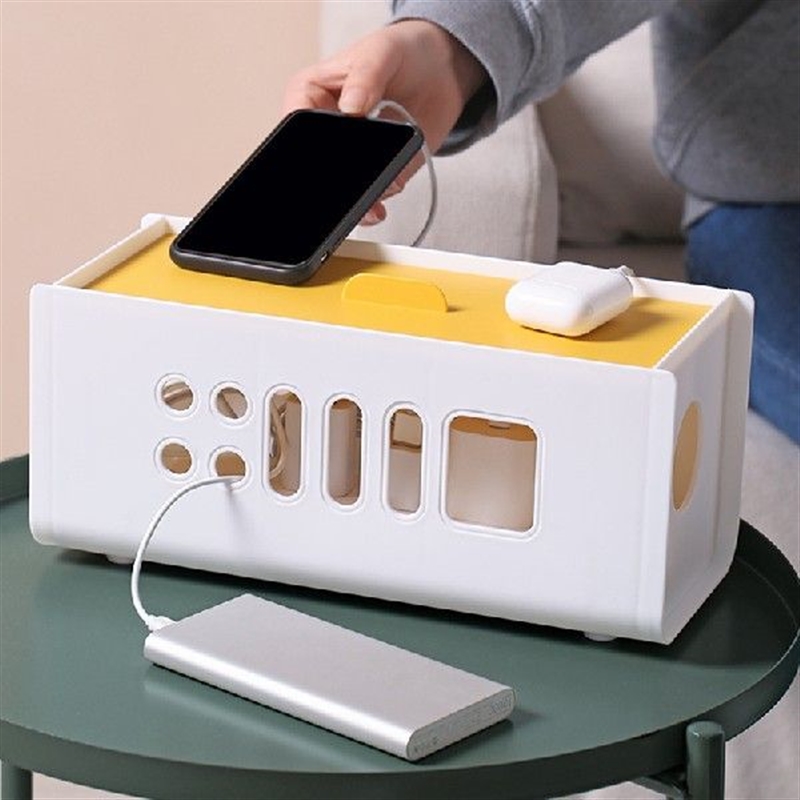 Colour Cable Storage Box Power Board Wire Management Socket