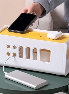 Colour Cable Storage Box Power Board Wire Management Socket