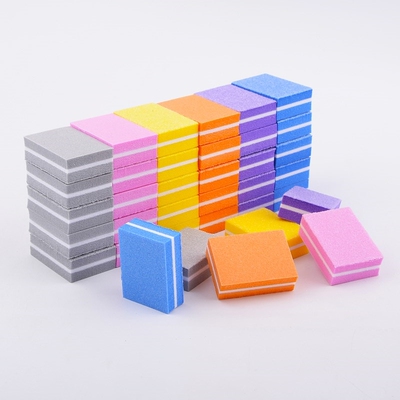 20pcs/lot Double sided Mini Nail File Blocks Colorful Spong