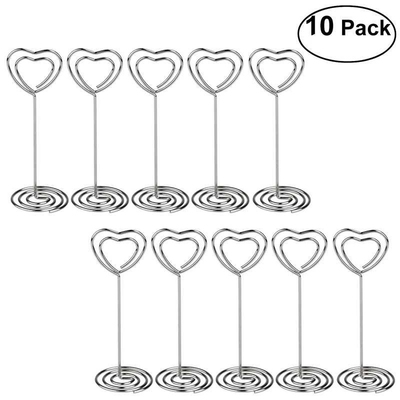 Place Card Holder Heart Shape Wedding Party Favor Clips Hold