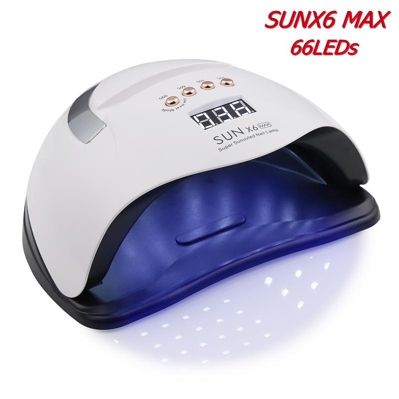 SUNX6 MAX UV LED Lamp for Nails Gel Varnish Polish Drying