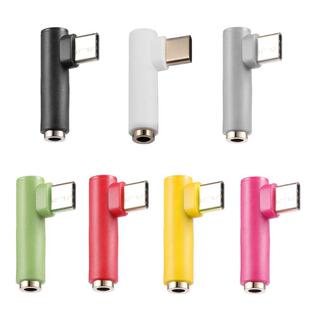 USB C Earphone Adapter 90 Degree Type C Male to Jack 3.5mm