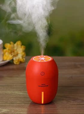 Lemon vehicle-mounted humidifier led luminous mute domestic