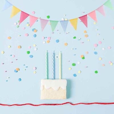 4m Multiolor Jute Linen Flags Pennant Birthday Bunting Banne