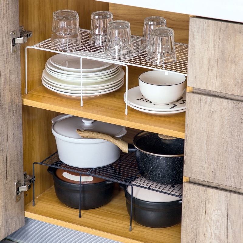 In the kitchen cabinets at home, the inner lockers were stub