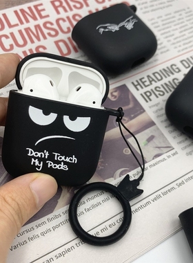 Silicone Black Case for Apple Airpods 1 2 Cases Shell Simpl