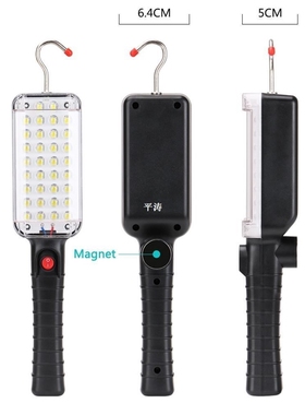 Portable Lantern 34 LEDs Flashlight Magnetic Torch USB Recha