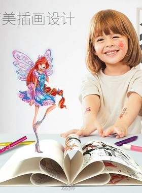 Winx children's cartoon Coloring Book kinderga