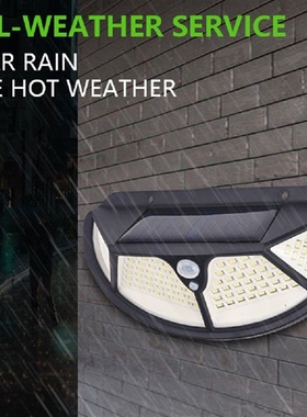 1PC Solar Light Outdoor 102LED Motion+Light Sensor IP65