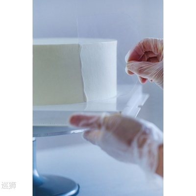 Baking tools transparent PET scraper cake smoothing plastic