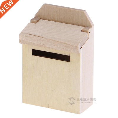1/12 Dollhouse Miniature Mini Wooden Mailbox Model 4.6*2.6