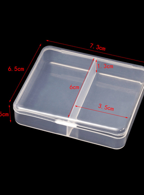 MISIE 6pcs /set Plastic Transparent Storage Box Jewelry Pill