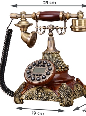 Europe style landline telephone vintage home fixed phone hou