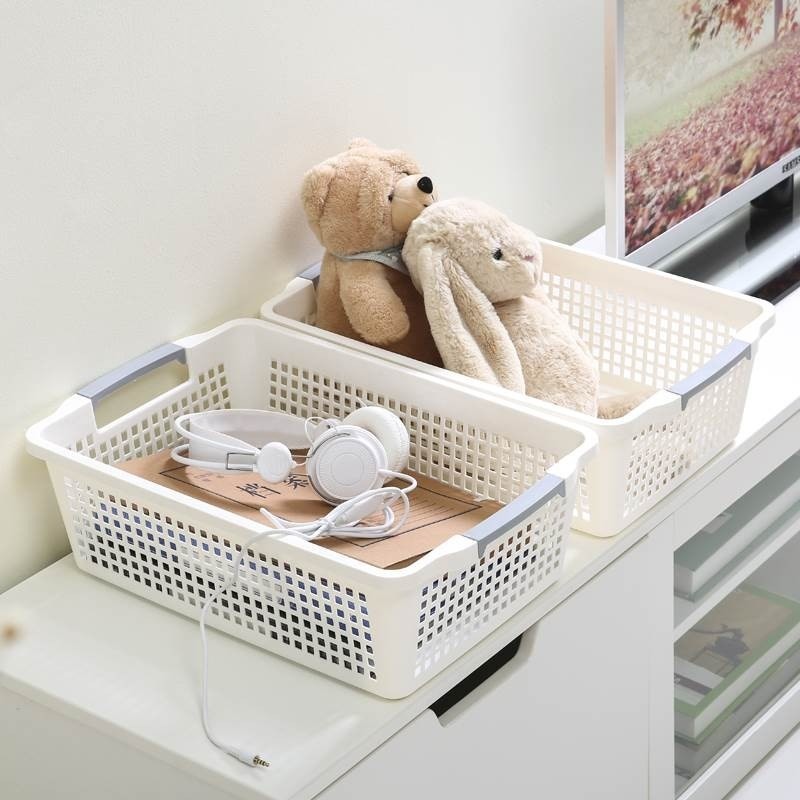 receive plastic basket receive rectangular box desktop small