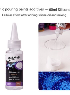 1Pc 60ML Pigt Acrylic Paint Pouring Medium Silicone Oil  Art