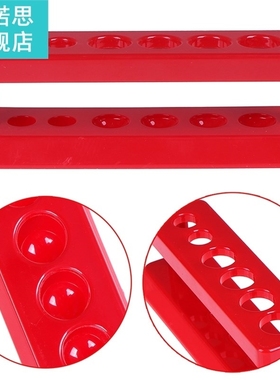 Red Plastic Test Tube Rack 6 Holes Holder Support Burette St