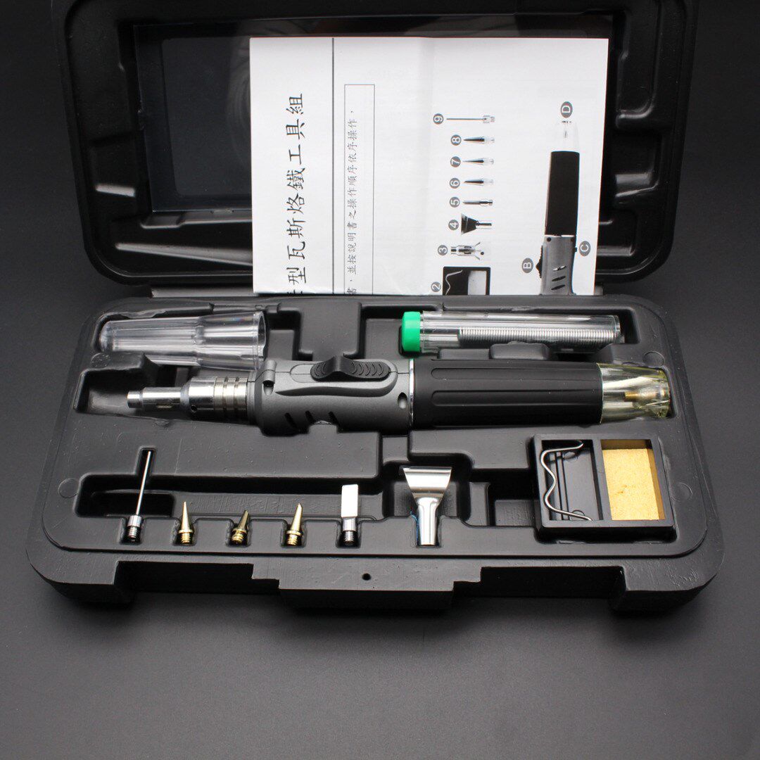 10in1 hs 1115k gas soldering iron butane cordless welding t