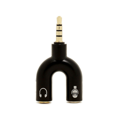 Adaptor Splitter 3.5mm Stereo Audio Plug Headphone 2 Way U