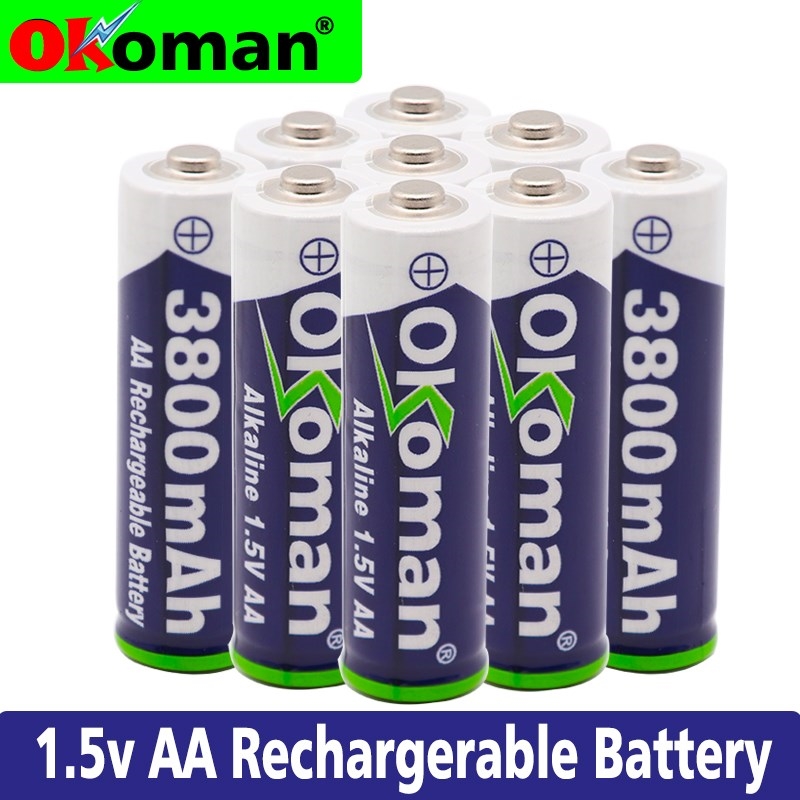 2019 New AA battery 3800 1.5 v Rechargeable battery AA 3800m