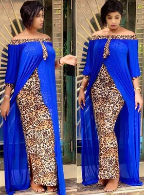 Plus Size Clothing Autumn Sexy Leopard Printed Dashiki Afric