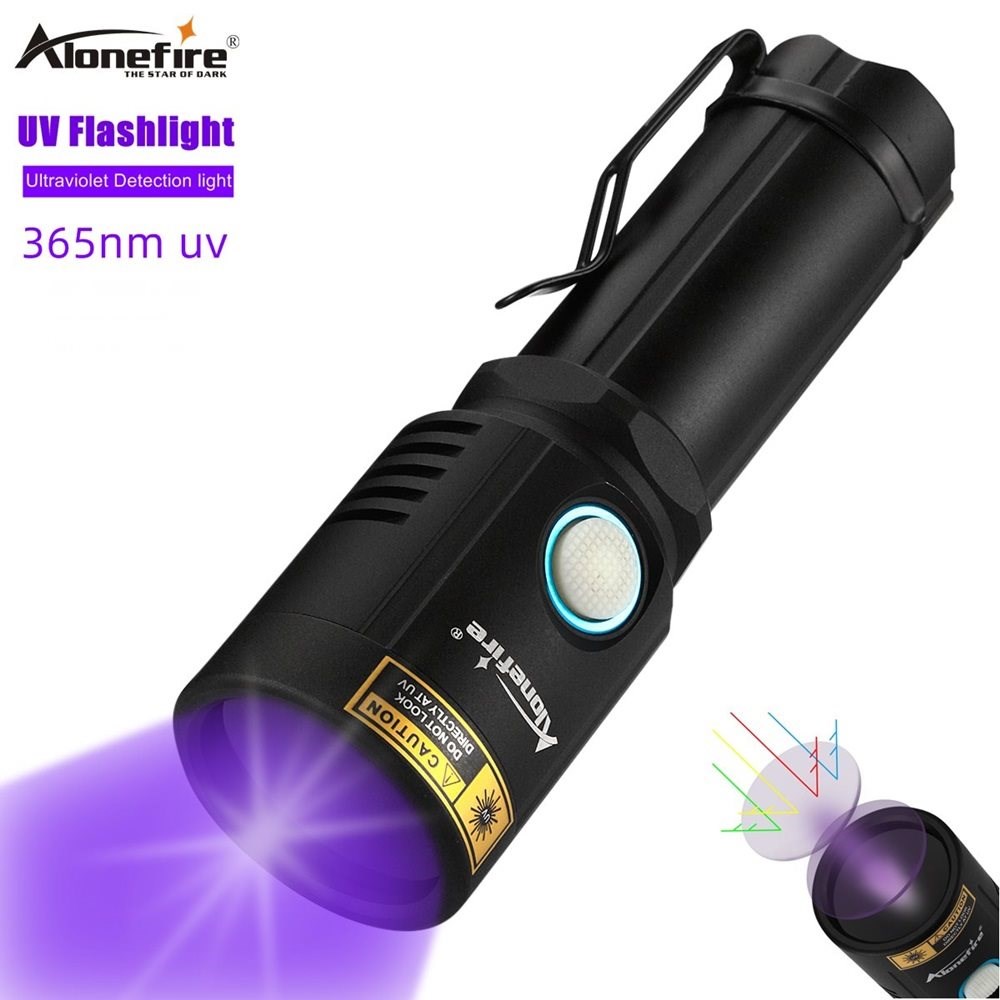X901UV 365nm 10w uv flashlight ultraviolet USB rechargeable