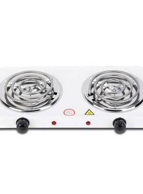 Portable Electric 2000W Mocha Pot Double Stove Hotplate Adj