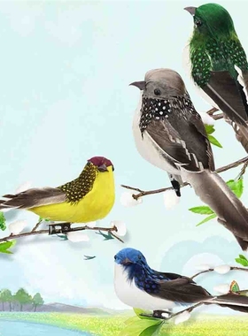 Mini Fake Birds Artificial Feather Foam Doves Wedding Garde