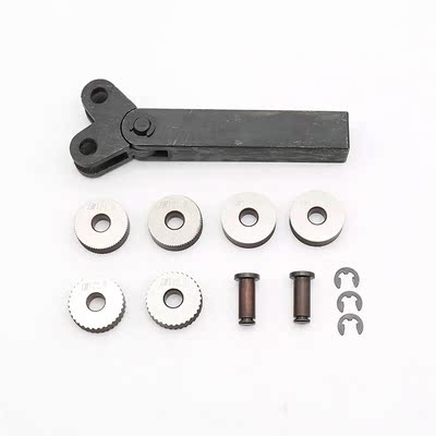 7PCS Wheel Linear Pitch Knurl Steel Lathe Cutter Dual Wheel